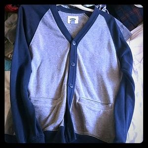 Blue and Grey Cardigan